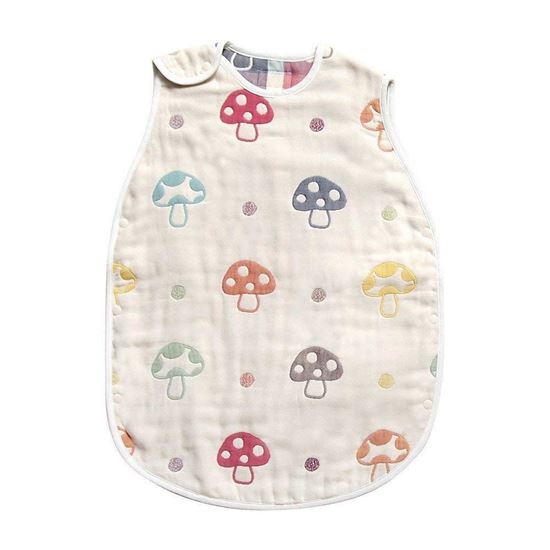 Picture of Hoppetta 日本六层纱布蘑菇睡袋婴儿睡袋春秋新生儿防踢被纯棉夏季 0~3岁